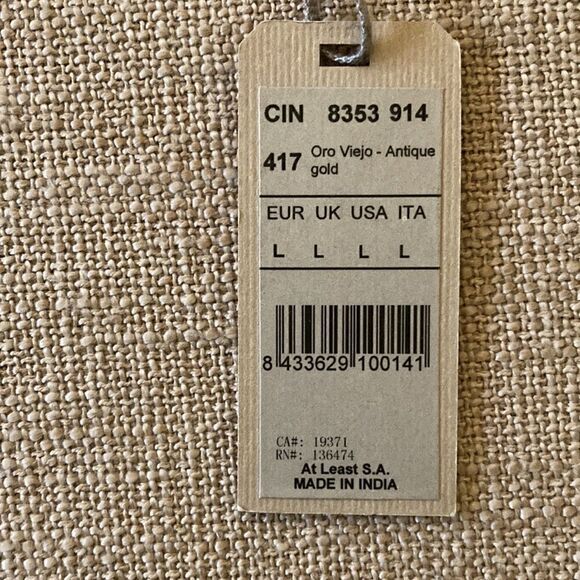 Hoss NWT Leather Belt Bronze Floral Avedon. Size Large - Picture 8 of 8